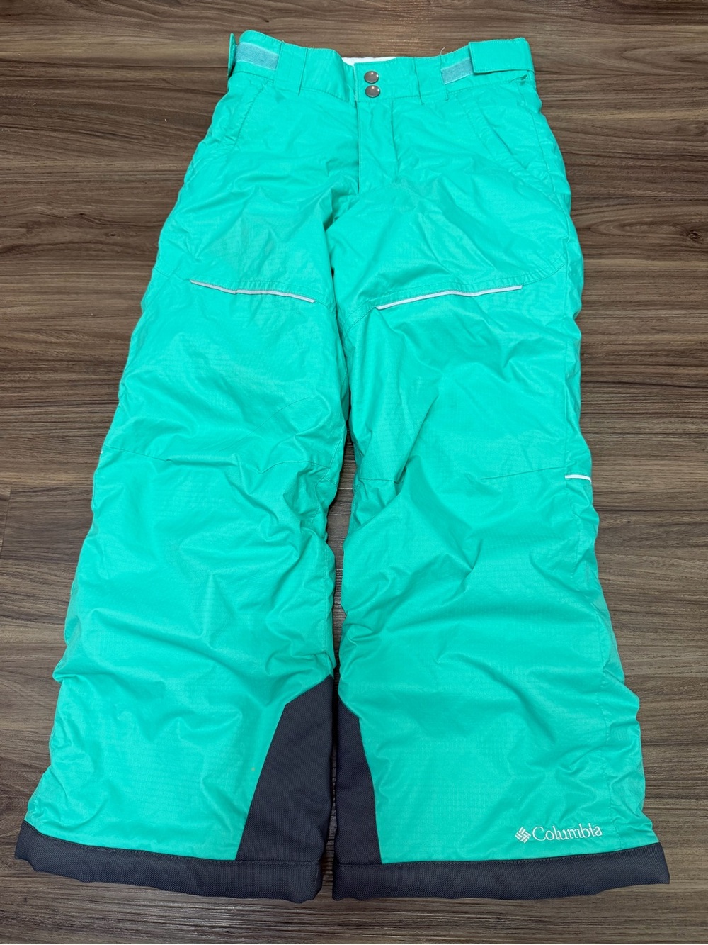 Columbia Kids' S (7/8) Teal Snow Pants - Insulated Winter Bottoms